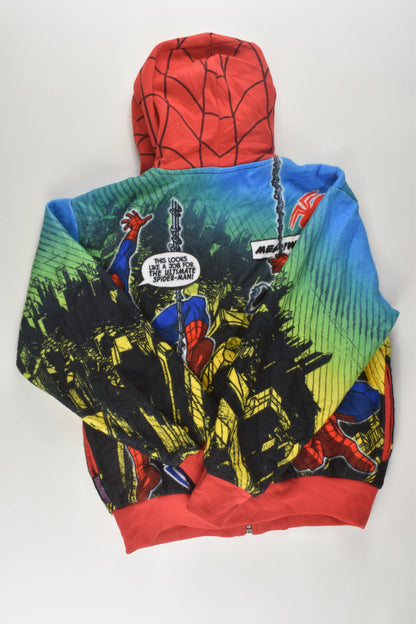 Spiderman Size 5-6 Zip Jumper