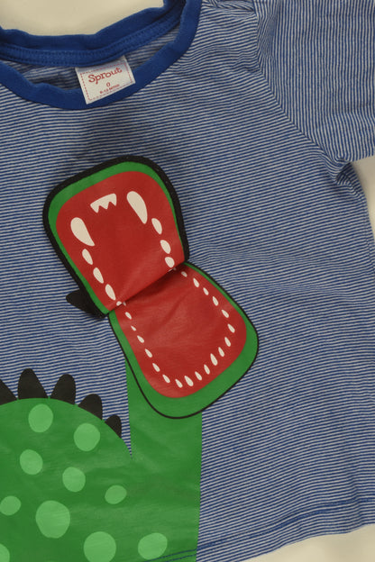 Sprout Size 0 Dinosaur Flap Top