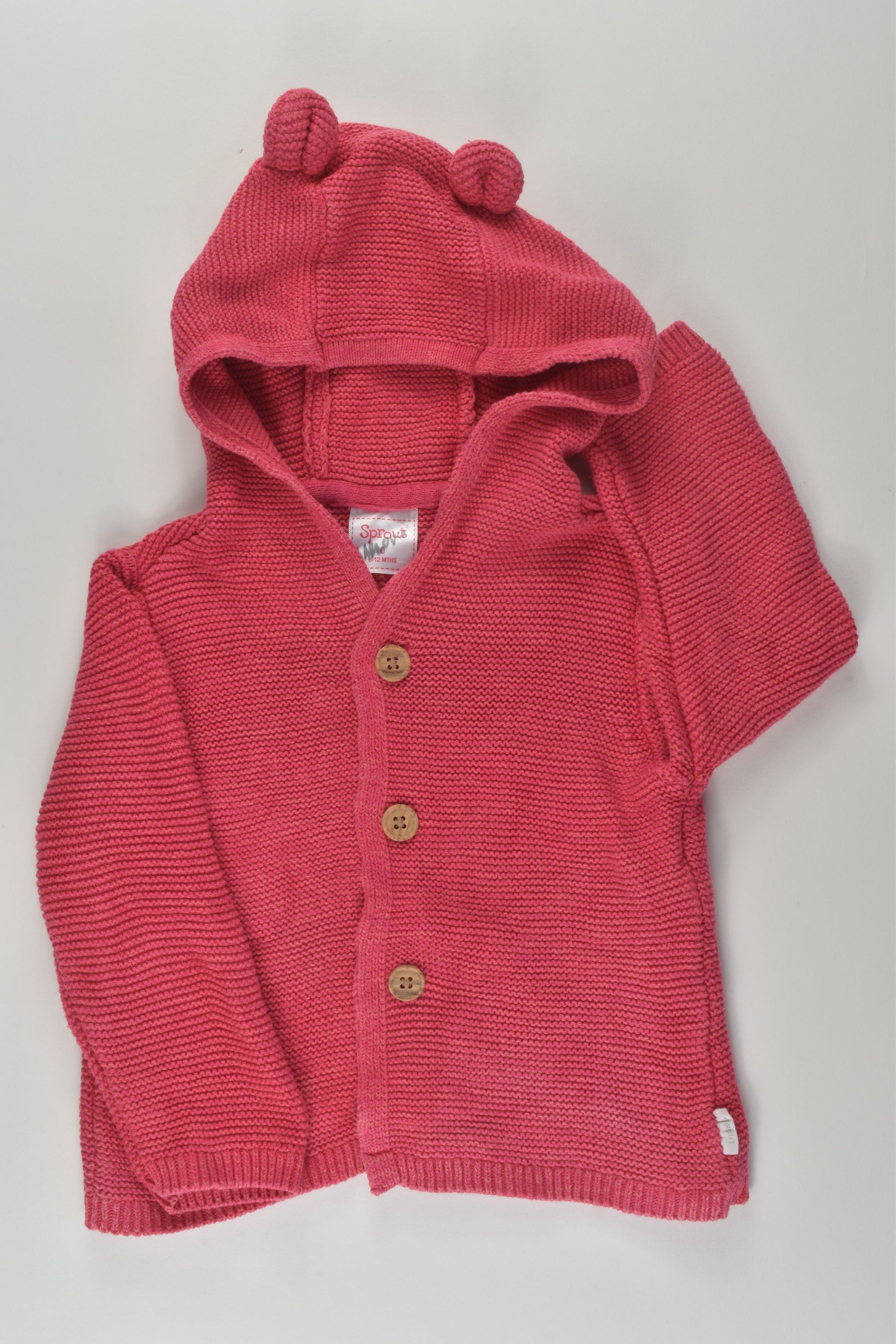 Sprout Size 0 Knit Cardigan with Hood