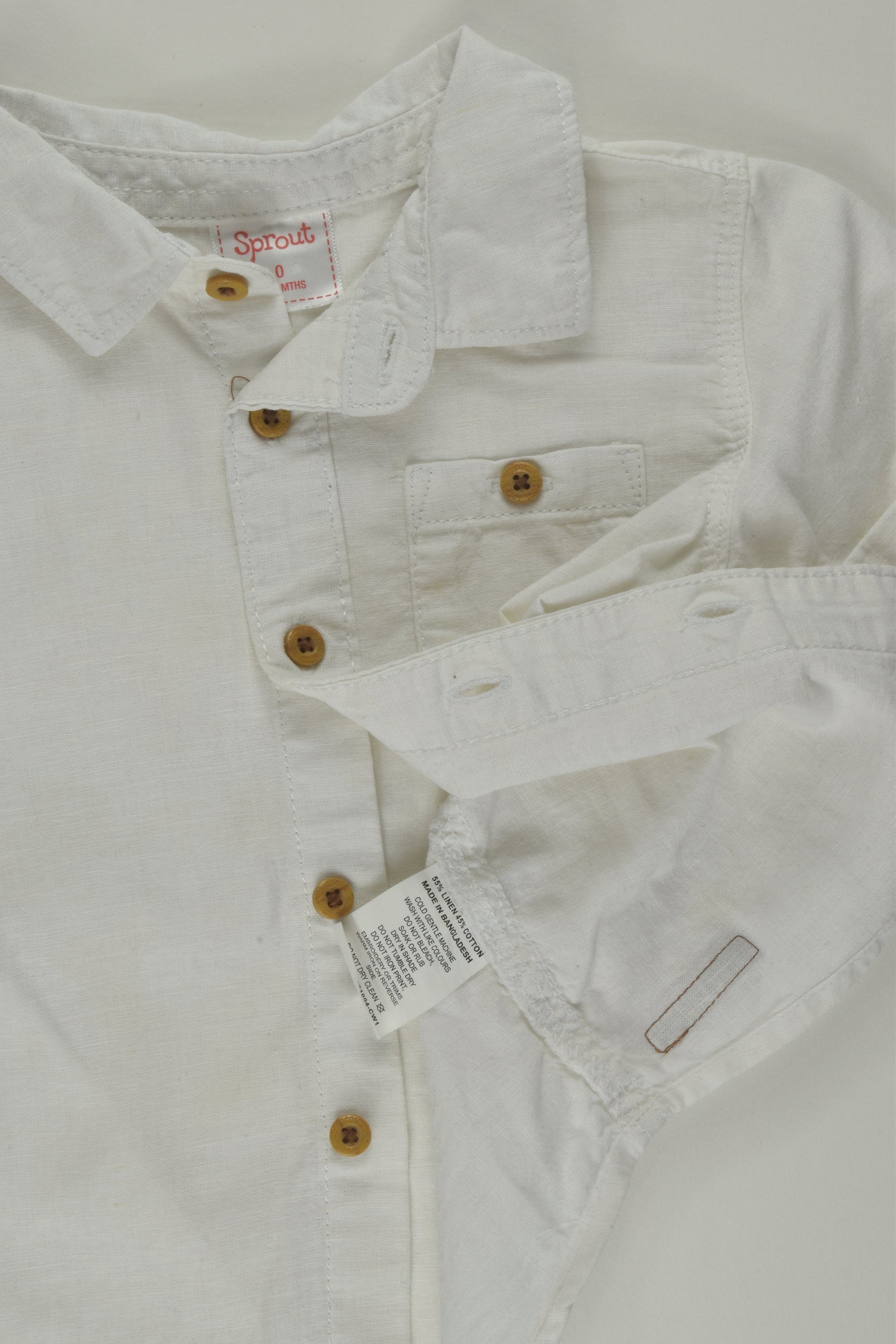 Sprout Size 0 Linen Blend Shirt