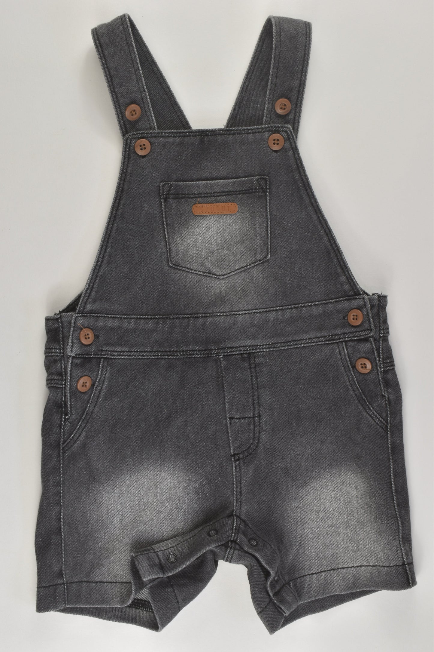 Sprout Size 0 Stretchy Denim Overalls