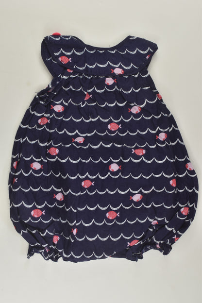 Sprout Size 00 Fish Bubble Romper