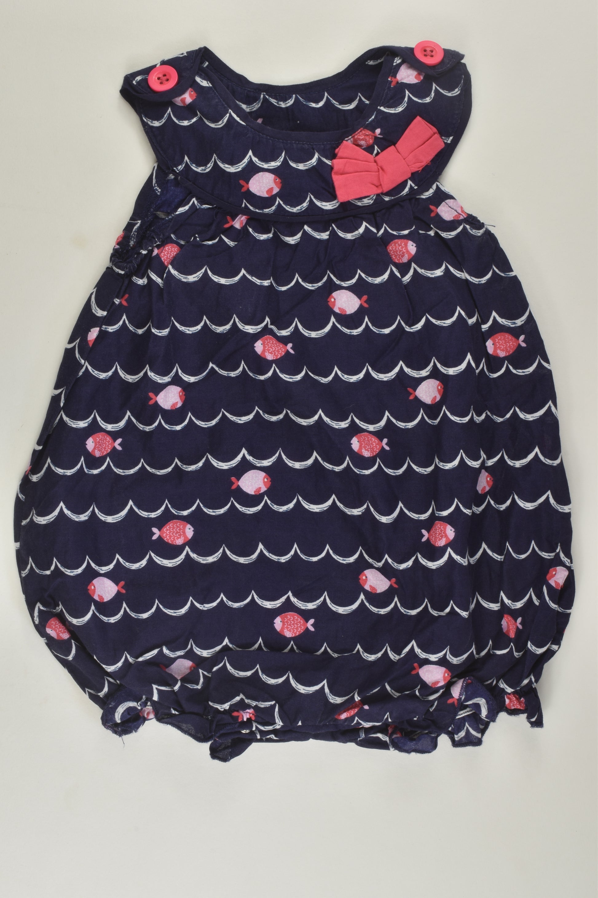 Sprout Size 00 Fish Bubble Romper