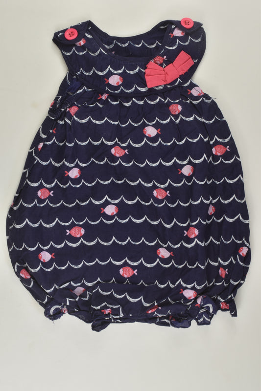 Sprout Size 00 Fish Bubble Romper
