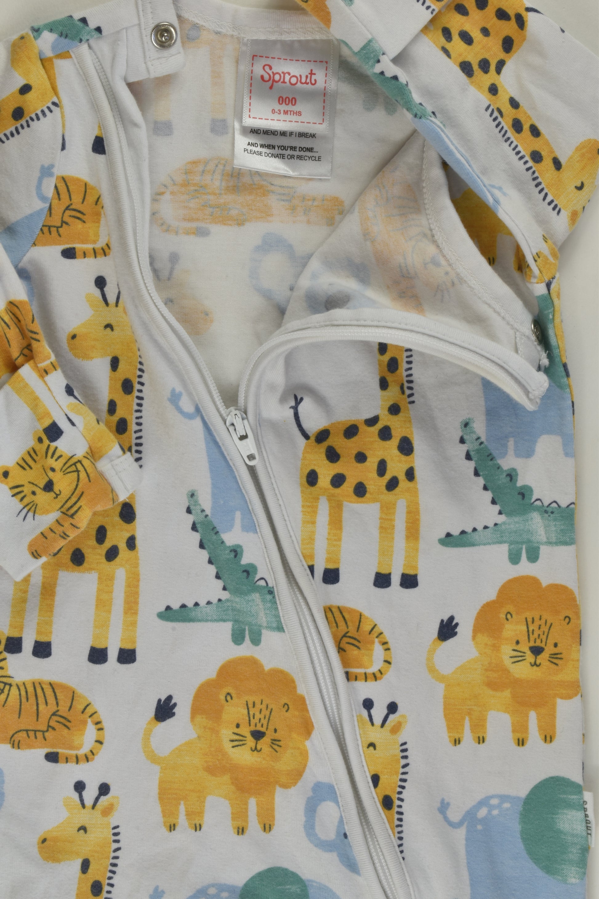 Sprout Size 000 Animal Romper