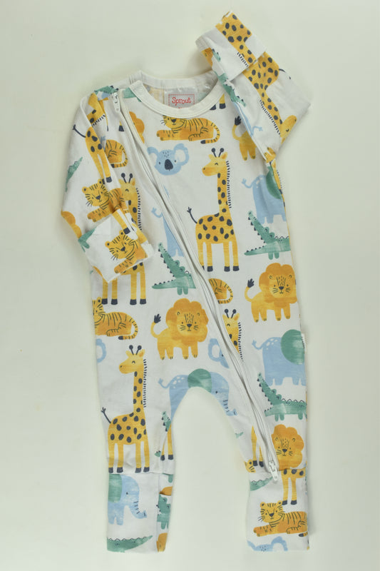 Sprout Size 000 Animal Romper