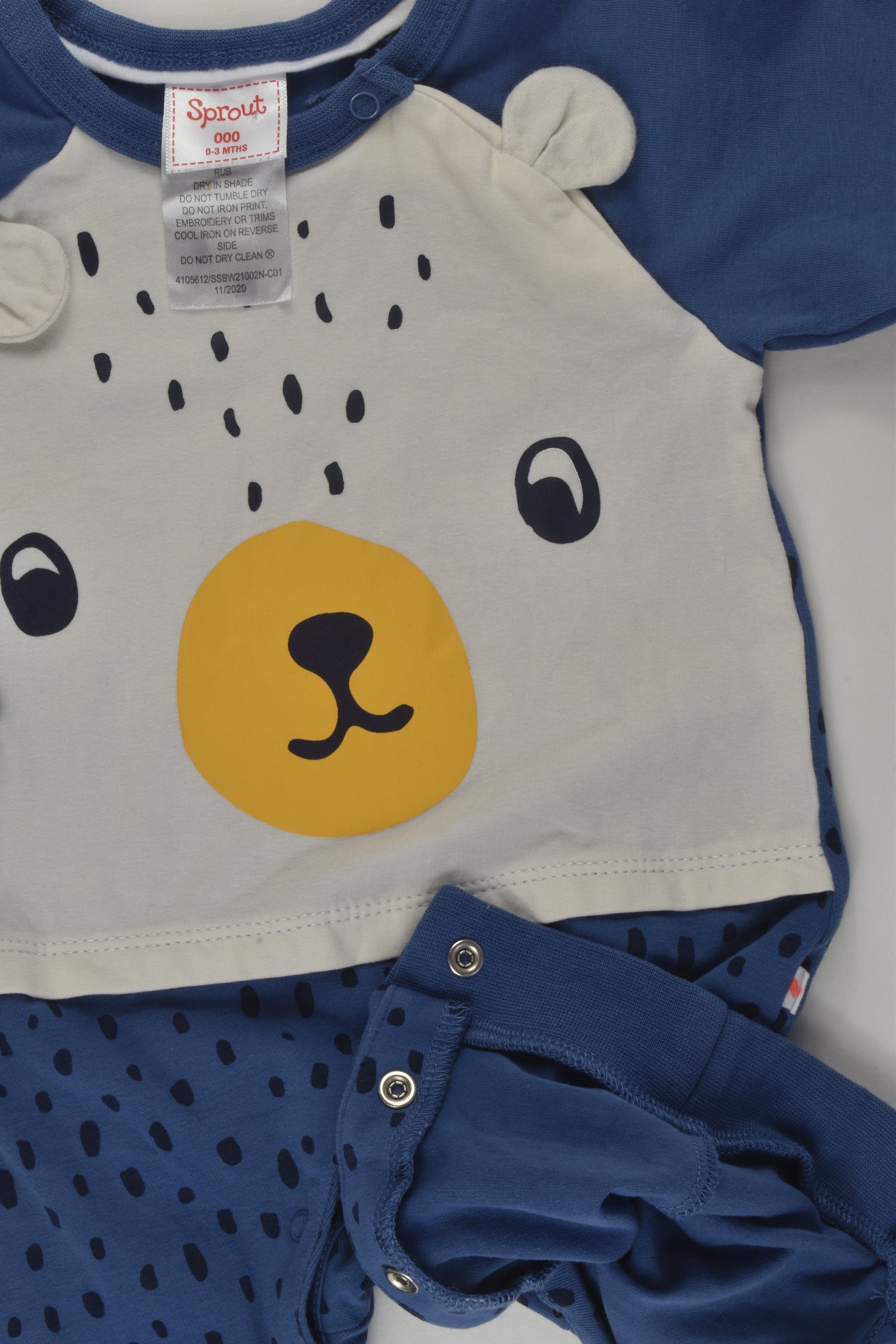 Sprout Size 000 Bear Romper