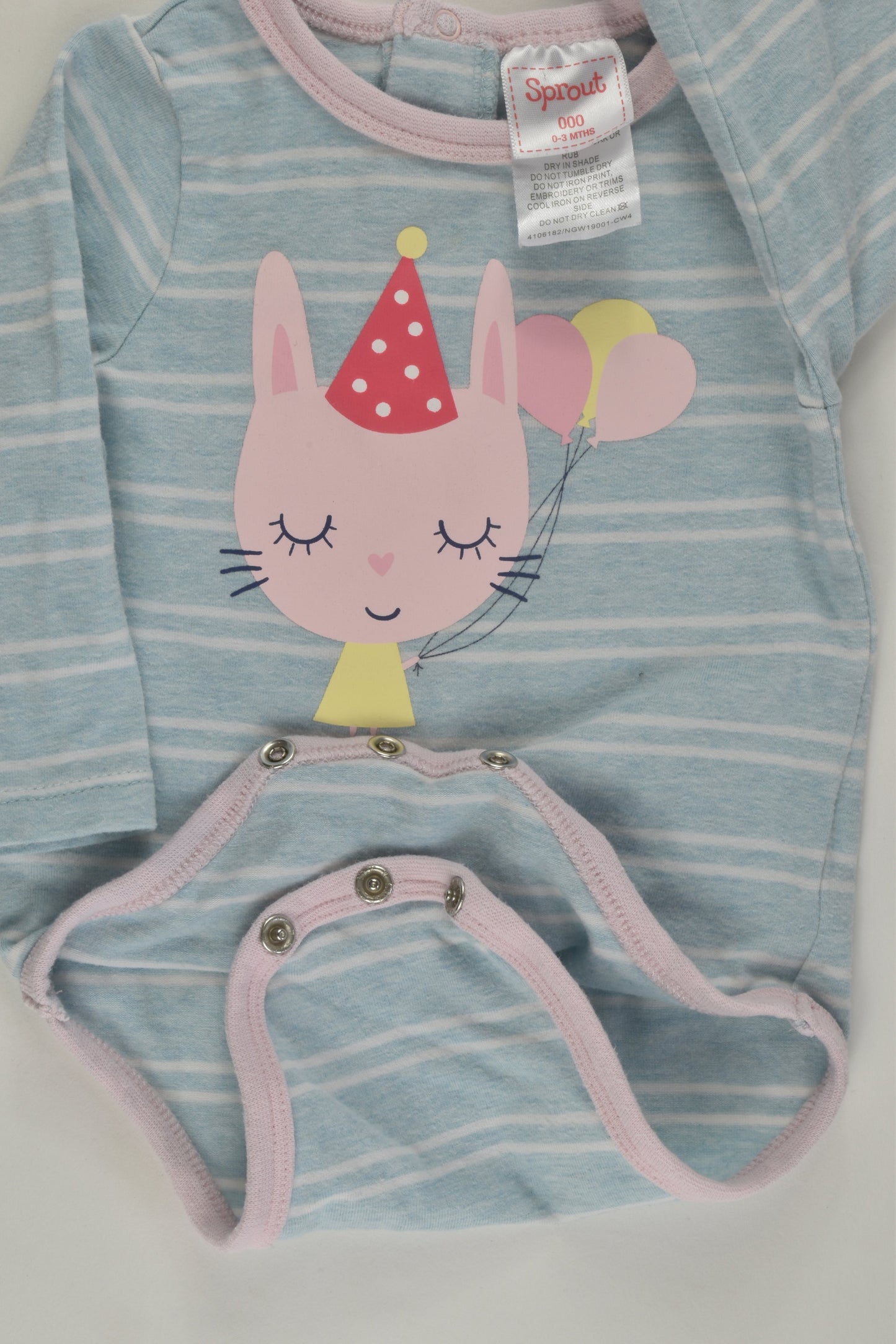 Sprout Size 000 Bunny Bodysuit