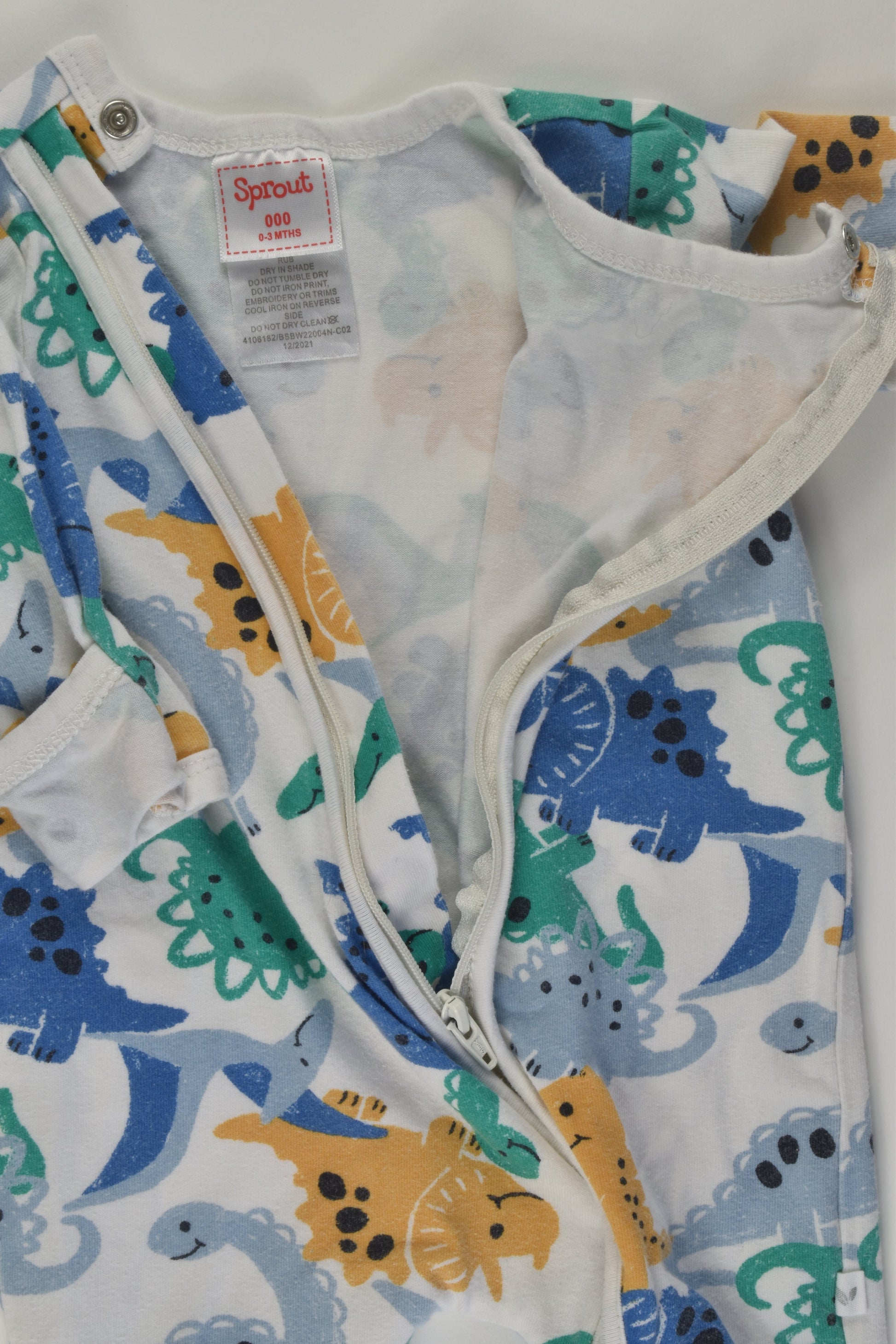 Sprout Size 000 Dinosaur Romper