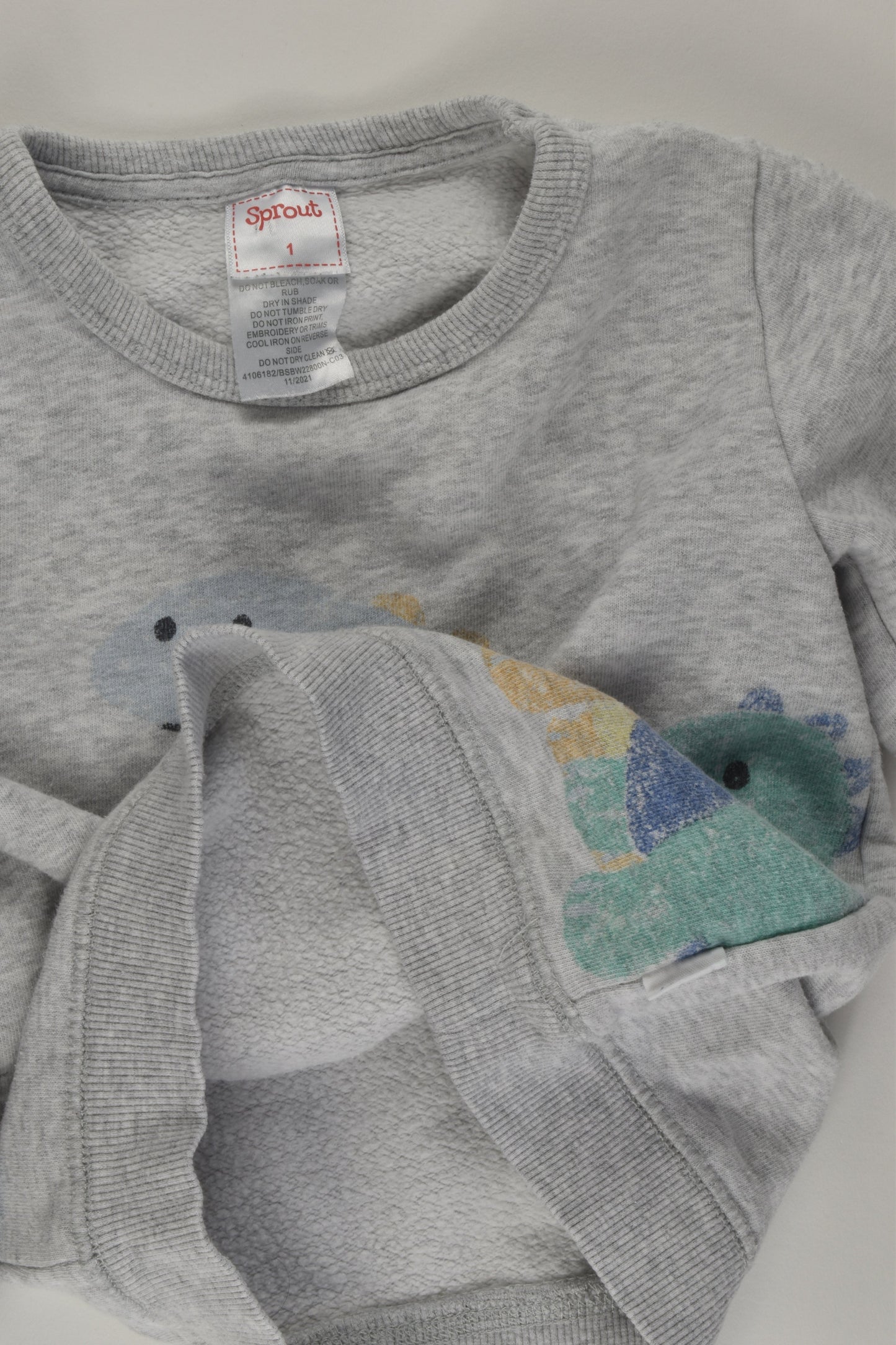 Sprout Size 1 Dinosaur Sweater