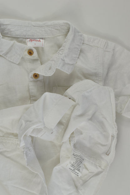 Sprout Size 1 Linen Blend Shirt