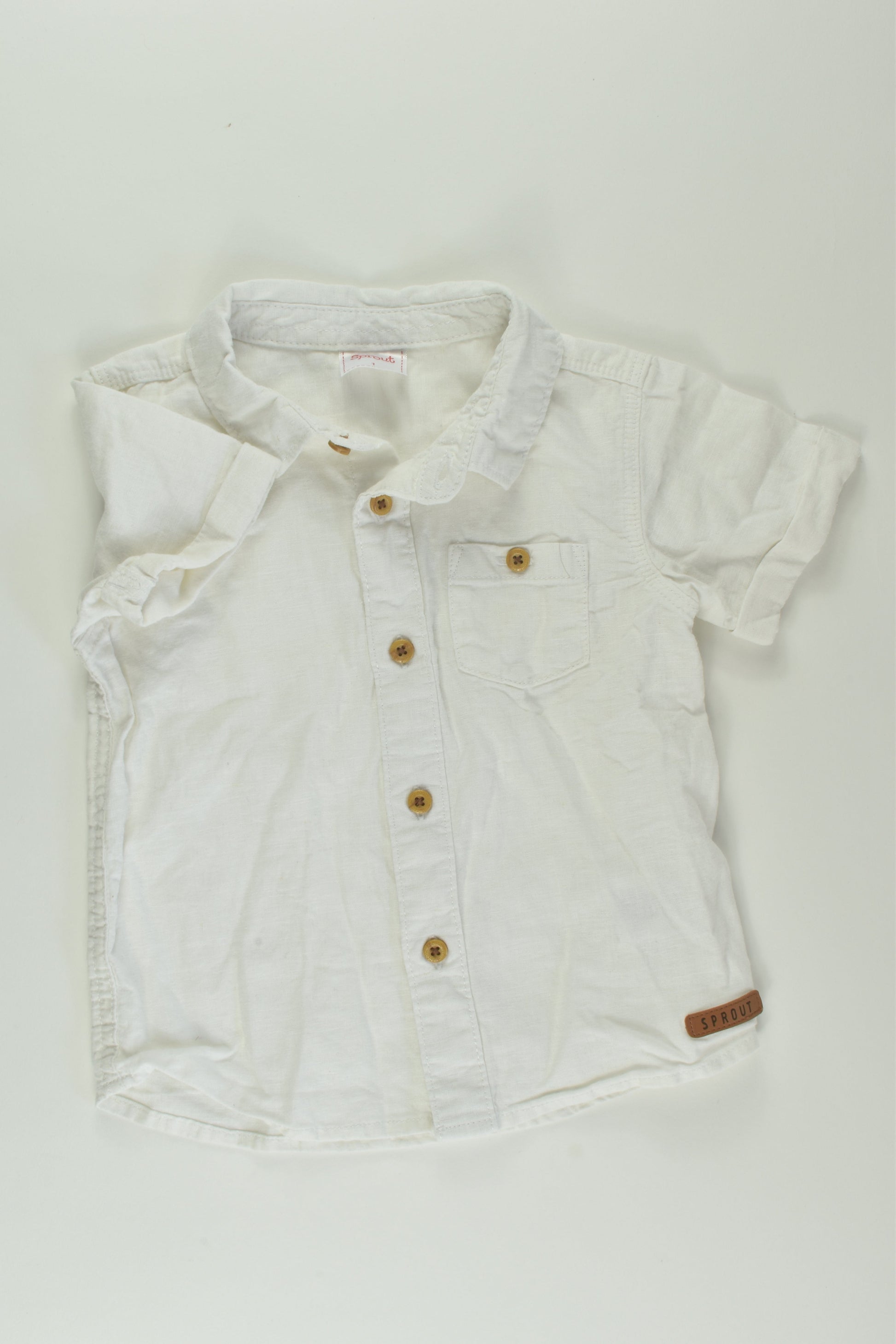 Sprout Size 1 Linen Blend Shirt