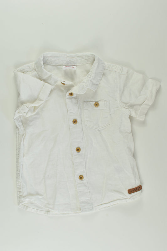 Sprout Size 1 Linen Blend Shirt