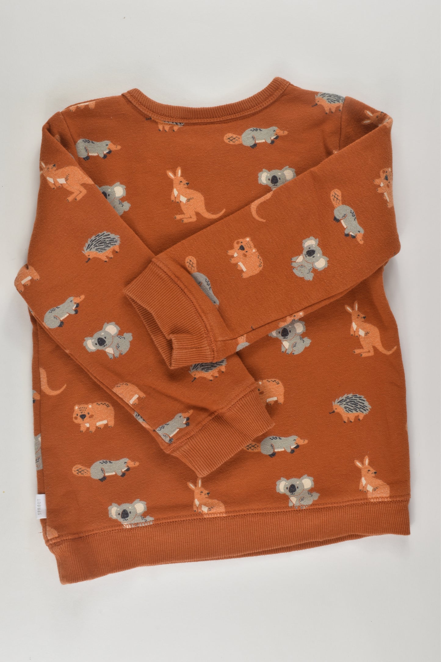 Sprout Size 2 Australian Animals Sweater