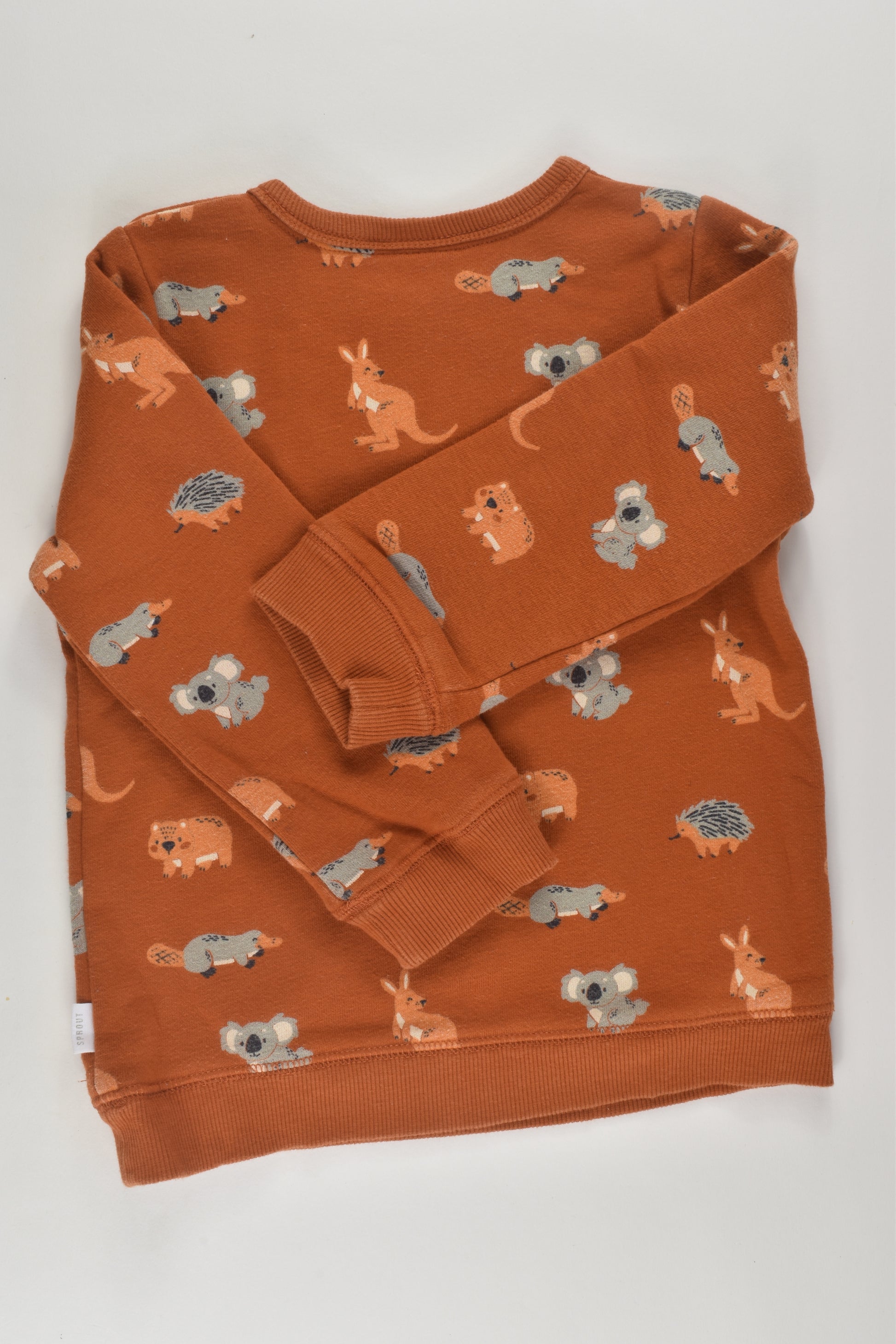 Sprout Size 2 Australian Animals Sweater