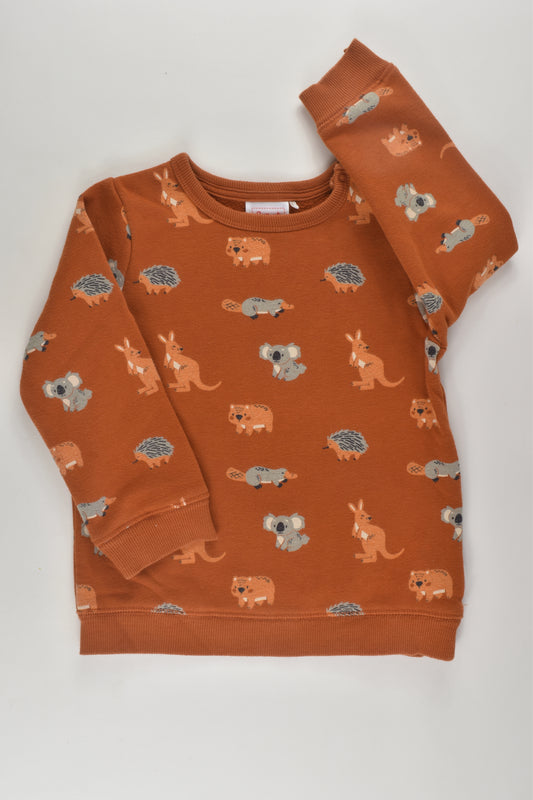Sprout Size 2 Australian Animals Sweater