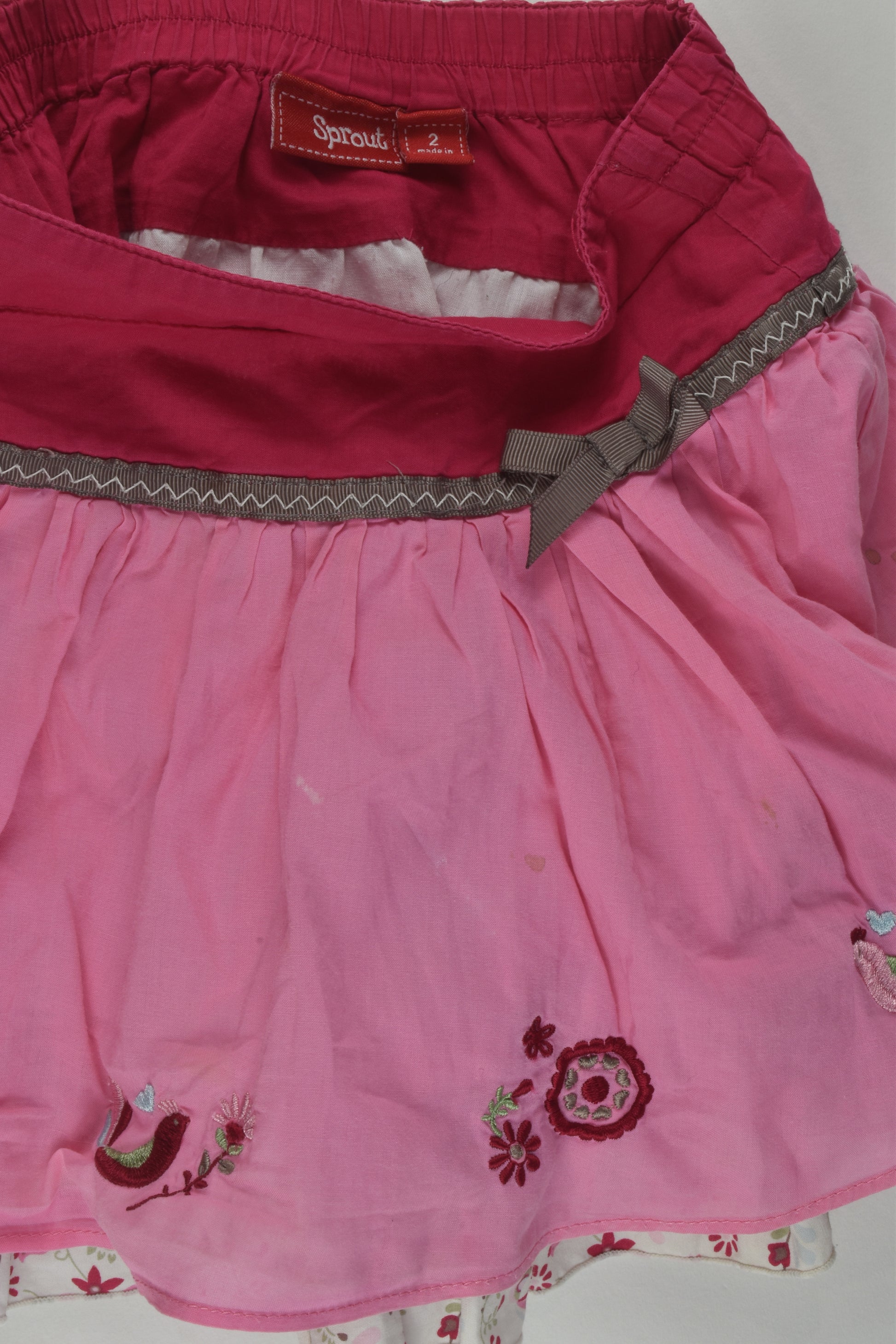 Sprout Size 2 Embroidery Skirt
