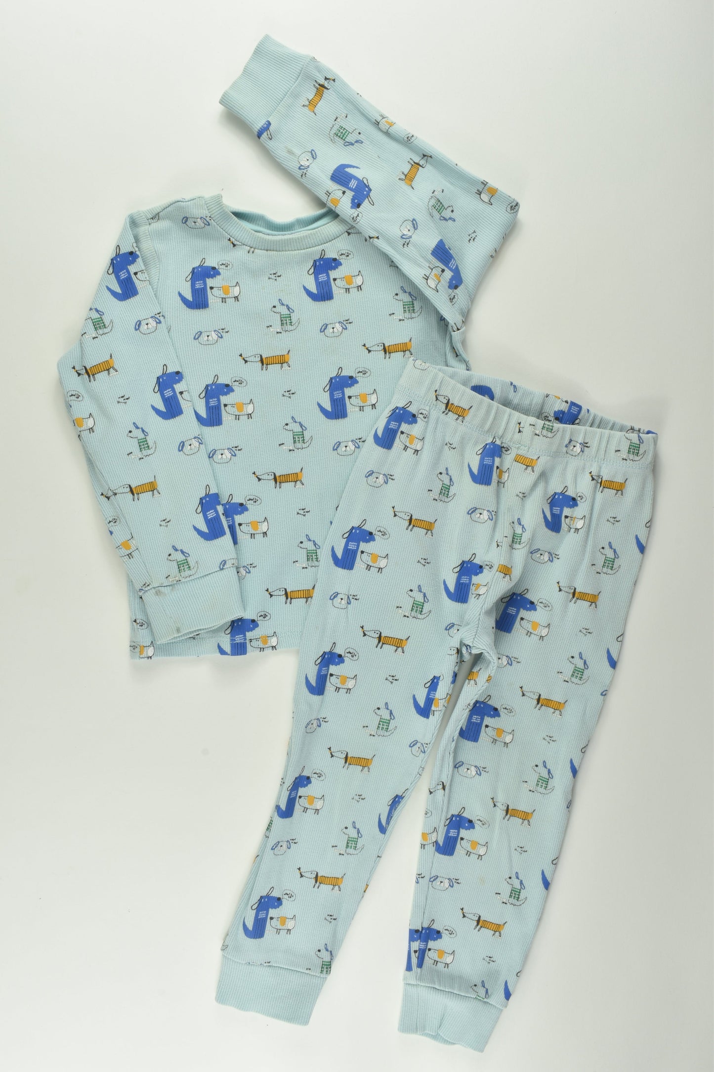 Sprout Size 2 Ribbed Dog Pyjamas