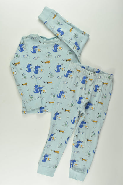 Sprout Size 2 Ribbed Dog Pyjamas