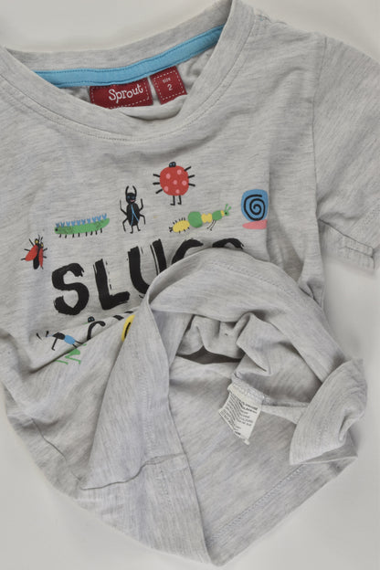 Sprout Size 2 'Slugs and Snails' T-shirt