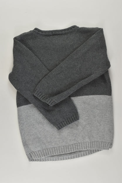 Sprout Size 2 Tiger Knit Jumper