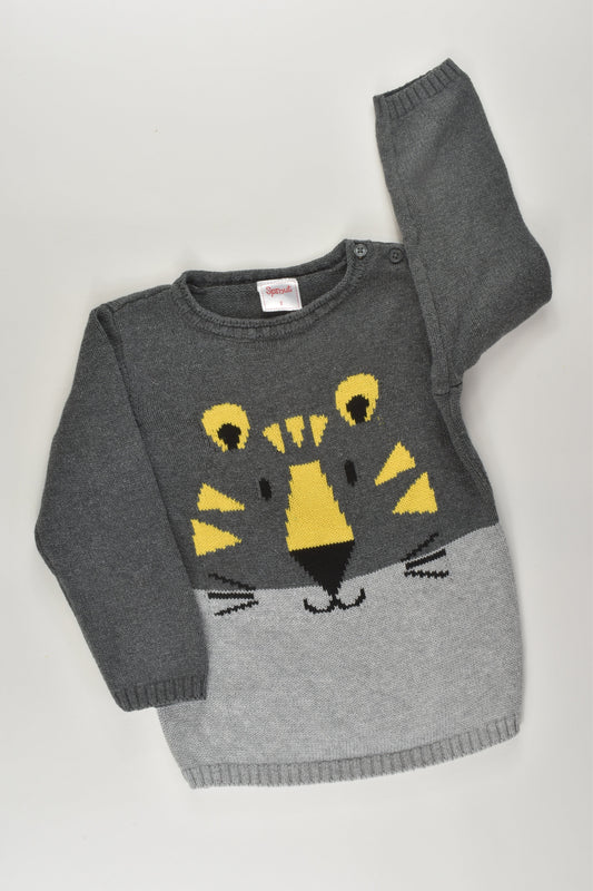 Sprout Size 2 Tiger Knit Jumper