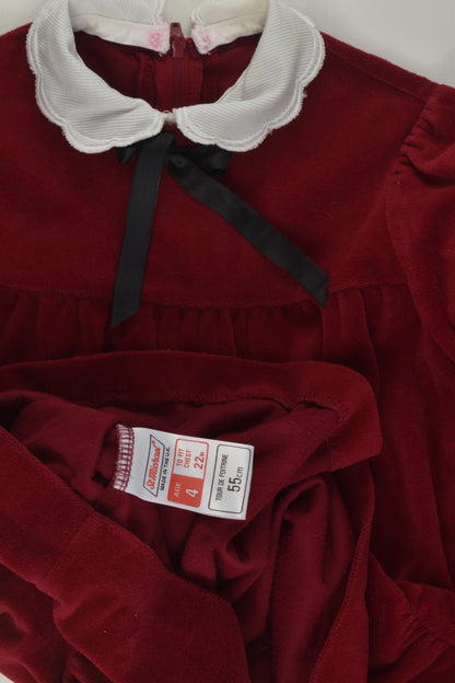 St Michael Size 4 Vintage Velvet Dress