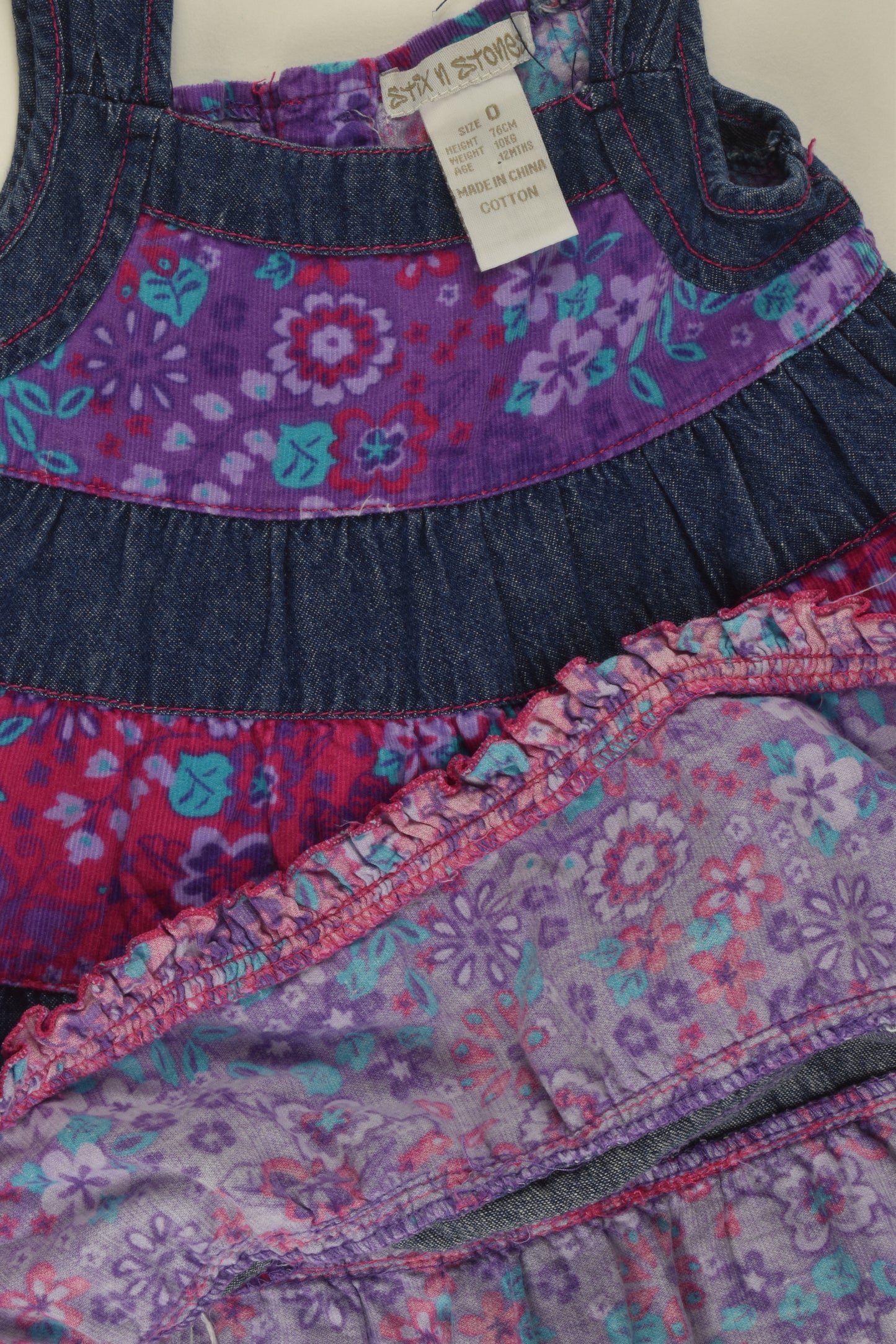 Stix n Stones Size 0 Cord/Denim Dress