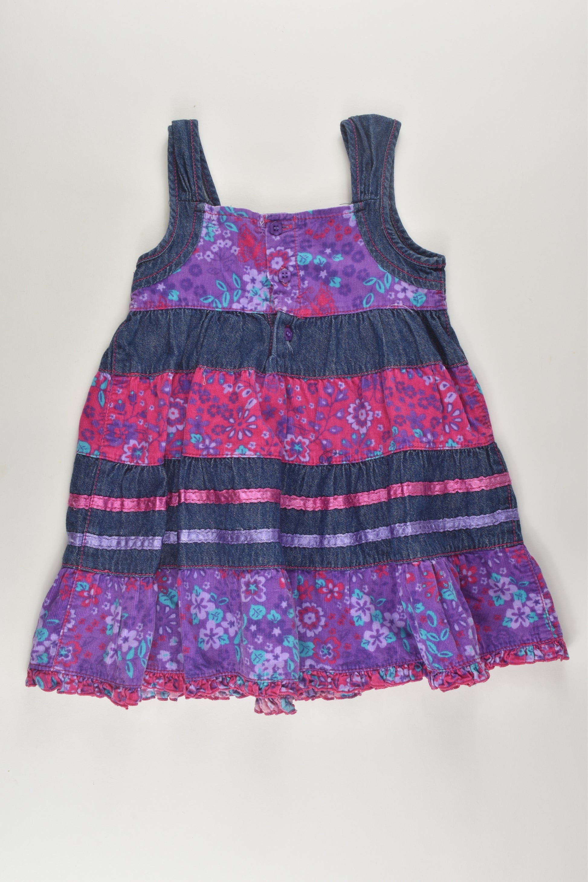Stix n Stones Size 0 Cord/Denim Dress
