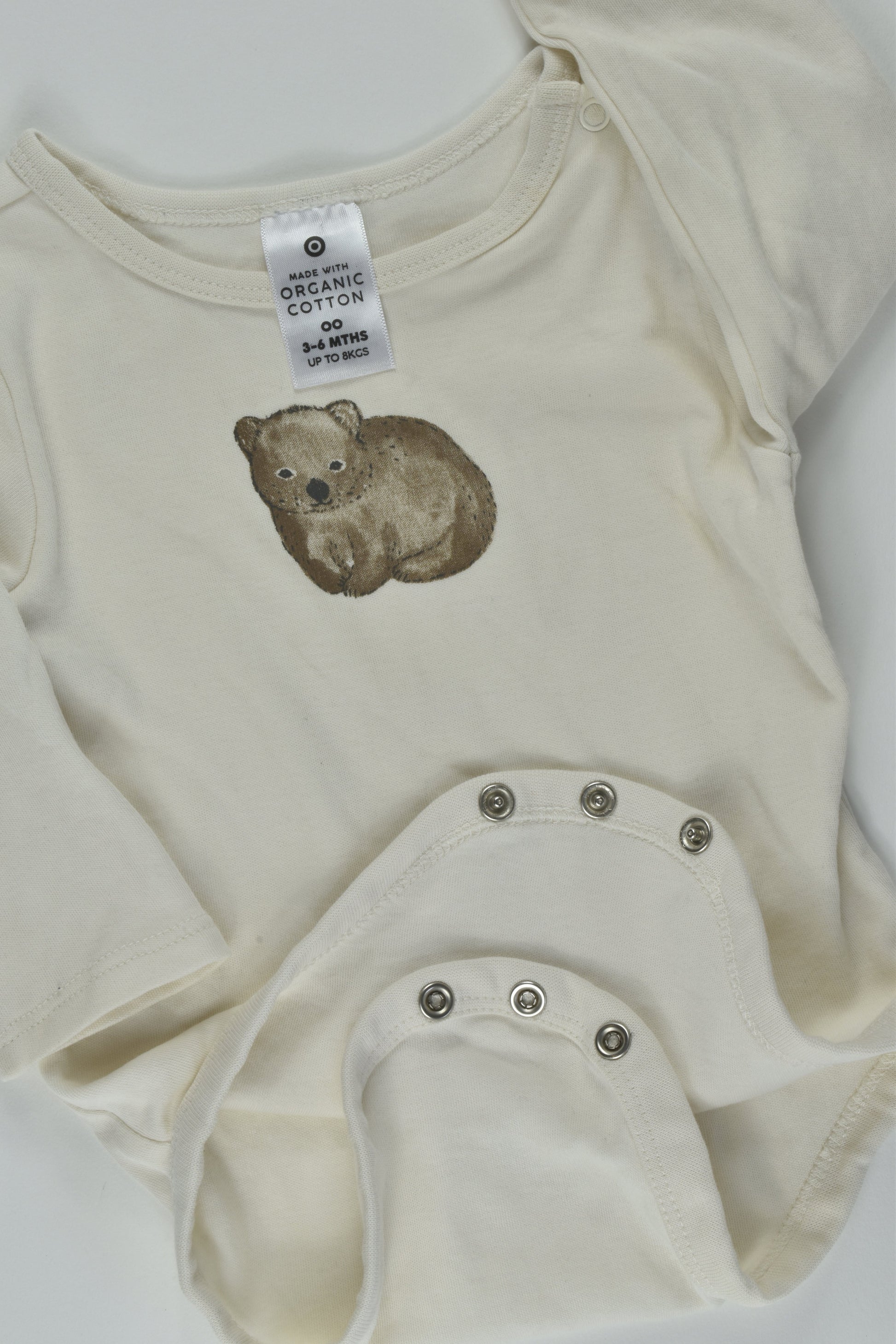 Target Size 00 Organic Wombat Bodysuit