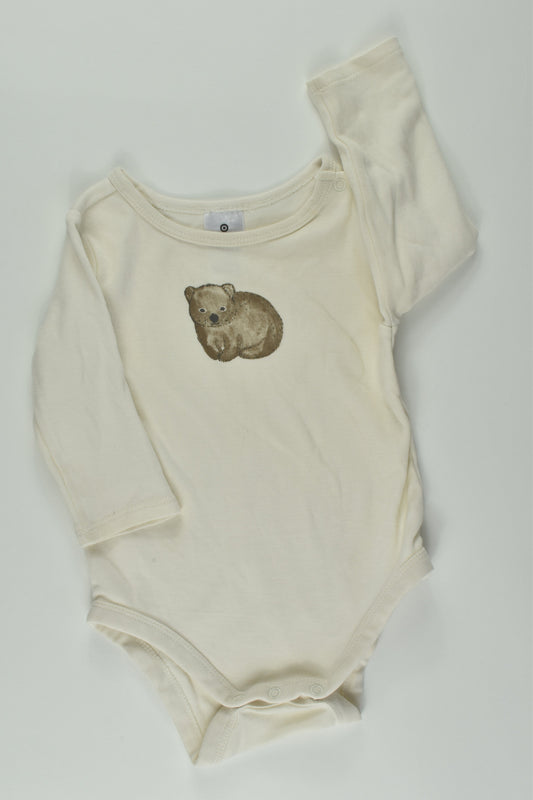 Target Size 00 Organic Wombat Bodysuit