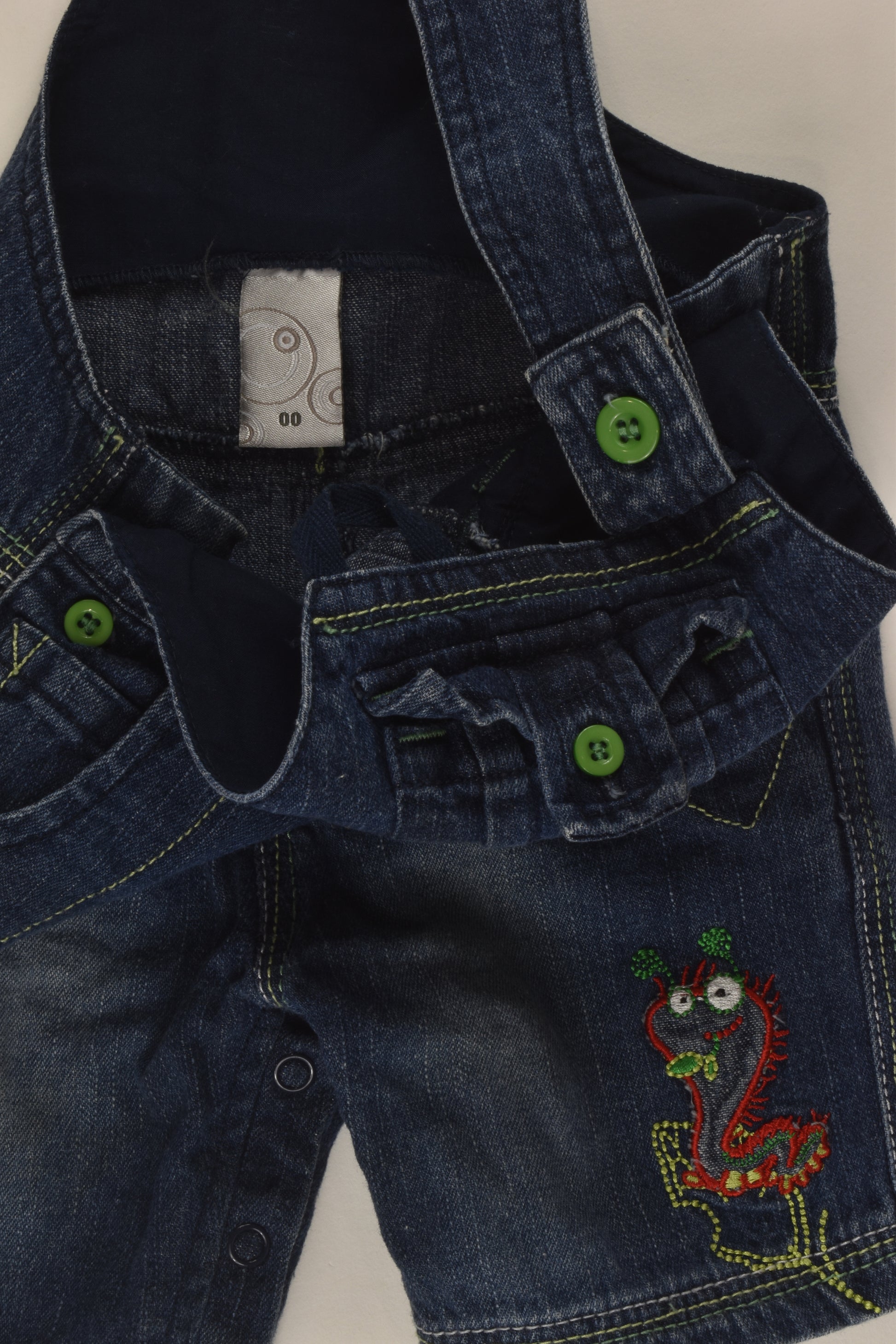 Target Size 00 Short Denim Overalls
