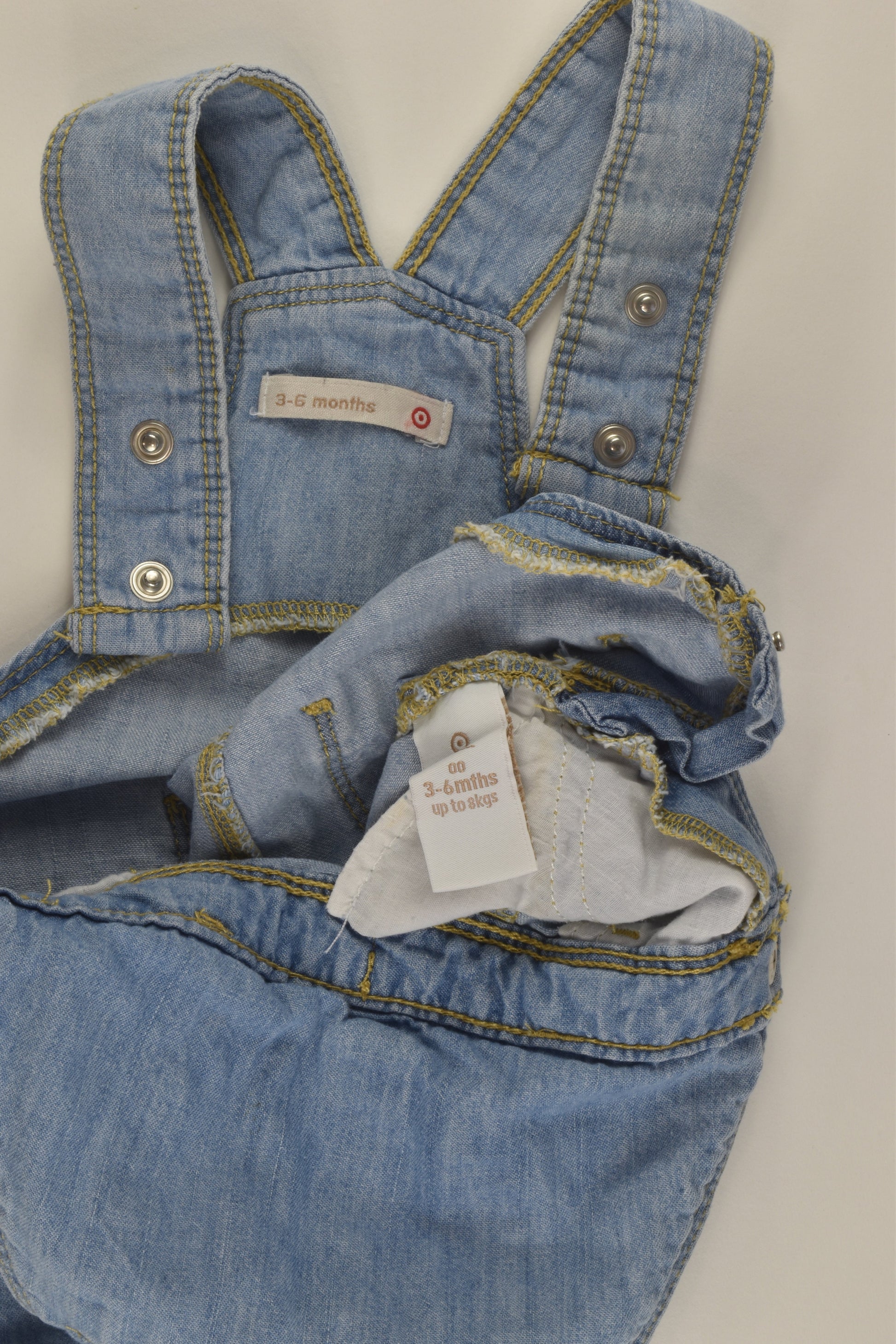 Target Size 00 Short Denim Overalls