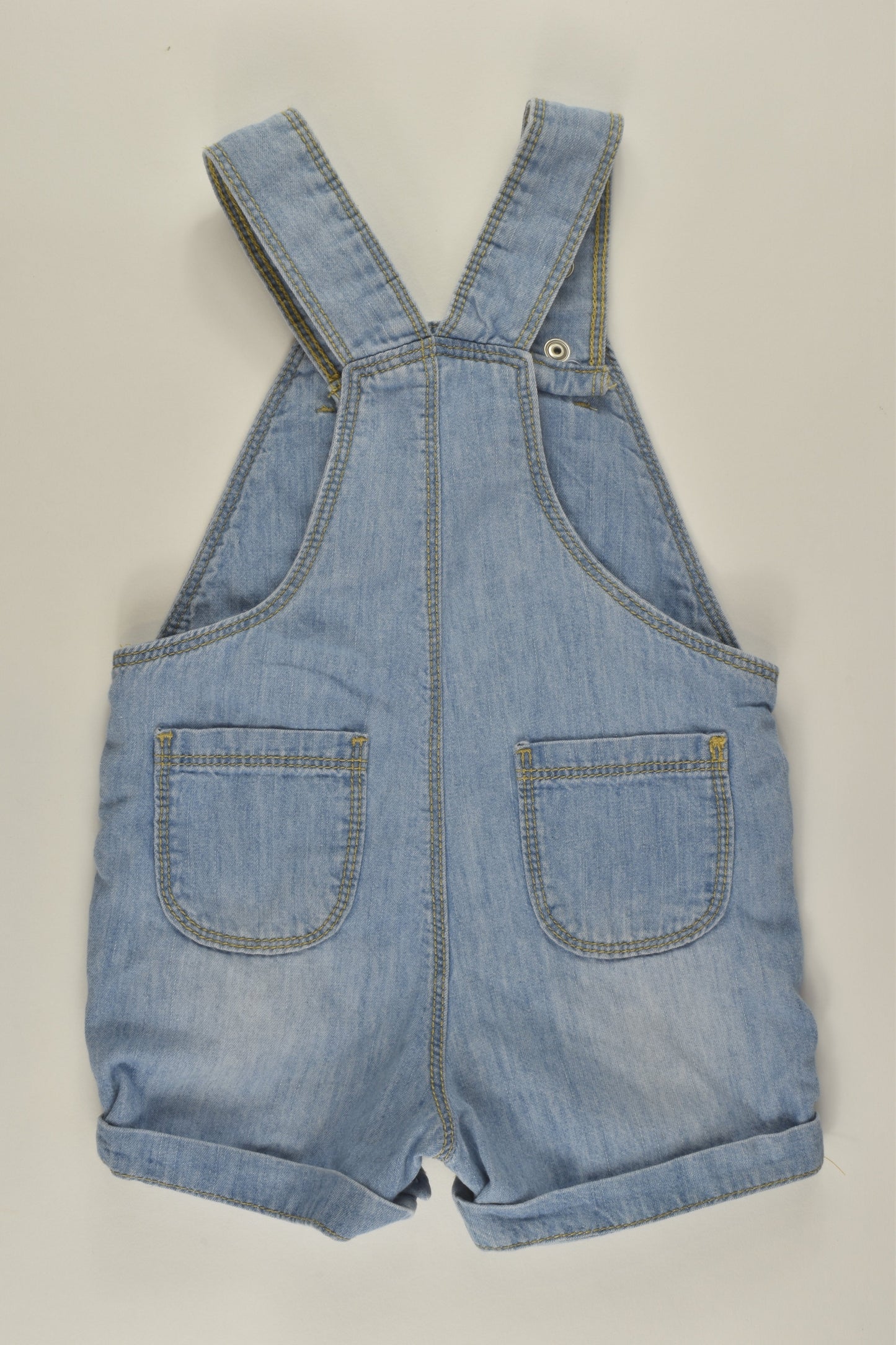 Target Size 00 Short Denim Overalls