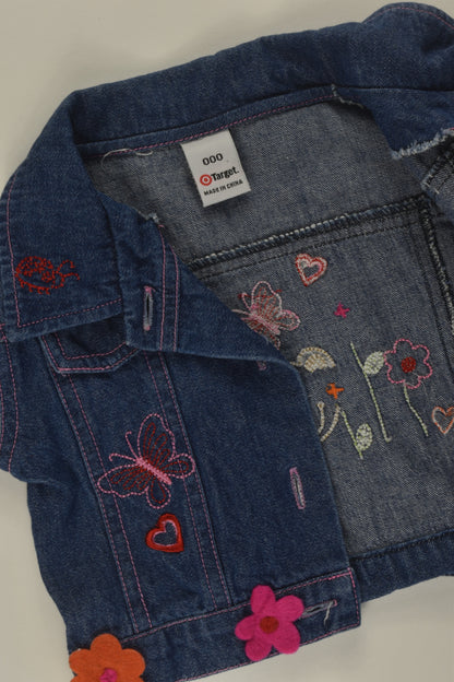 Target Size 000 Embroidery Denim Jacket