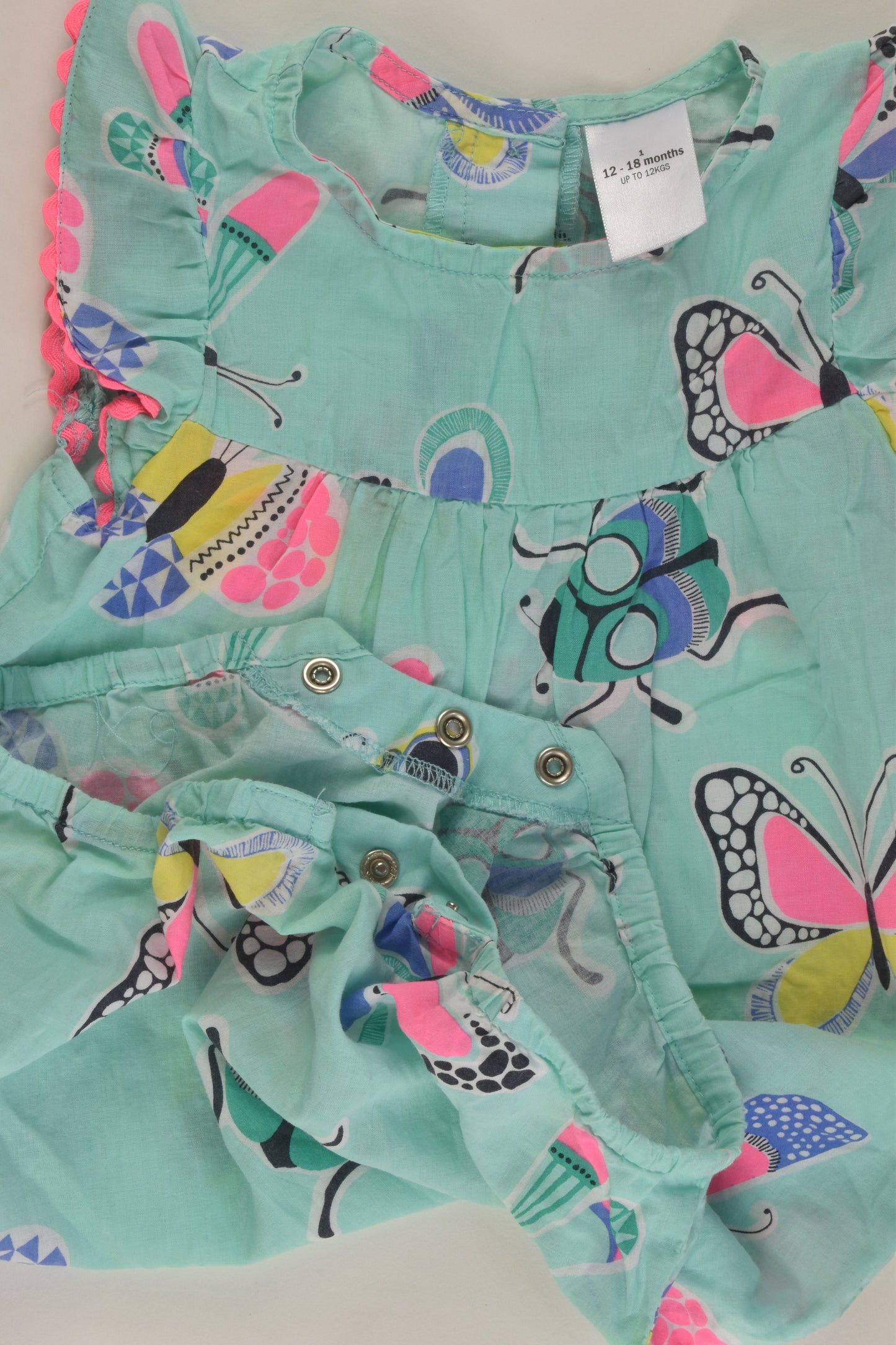 Target Size 1 Butterflies and Bugs Short Romper