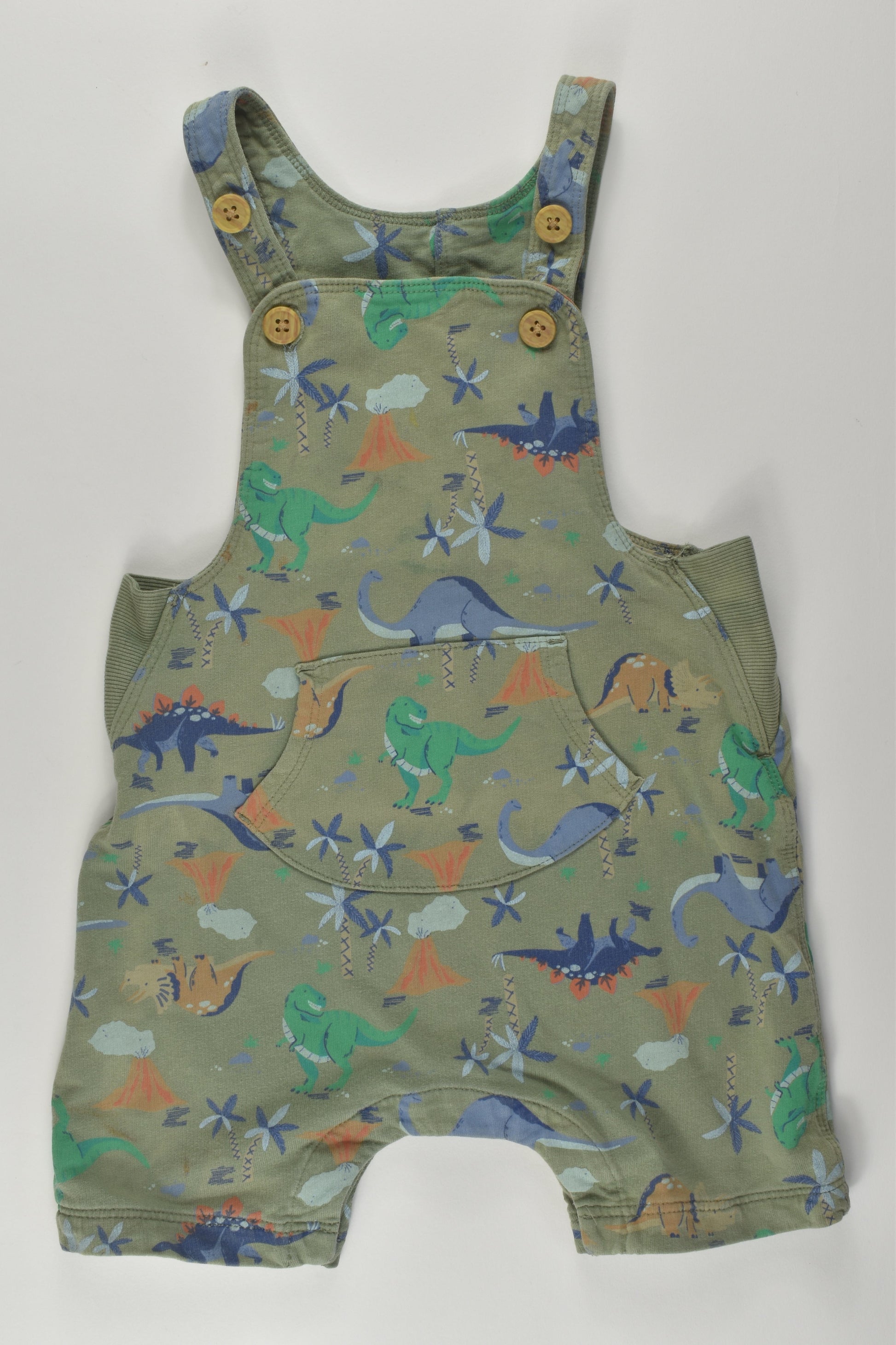 Target Size 1 Dinosaur Short Overalls