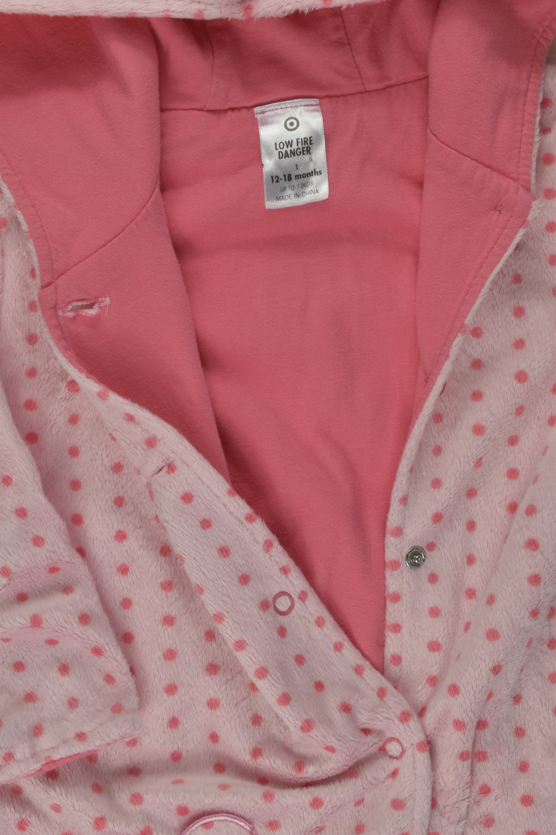 Target Size 1 Dots and Love Hearts Winter Suit