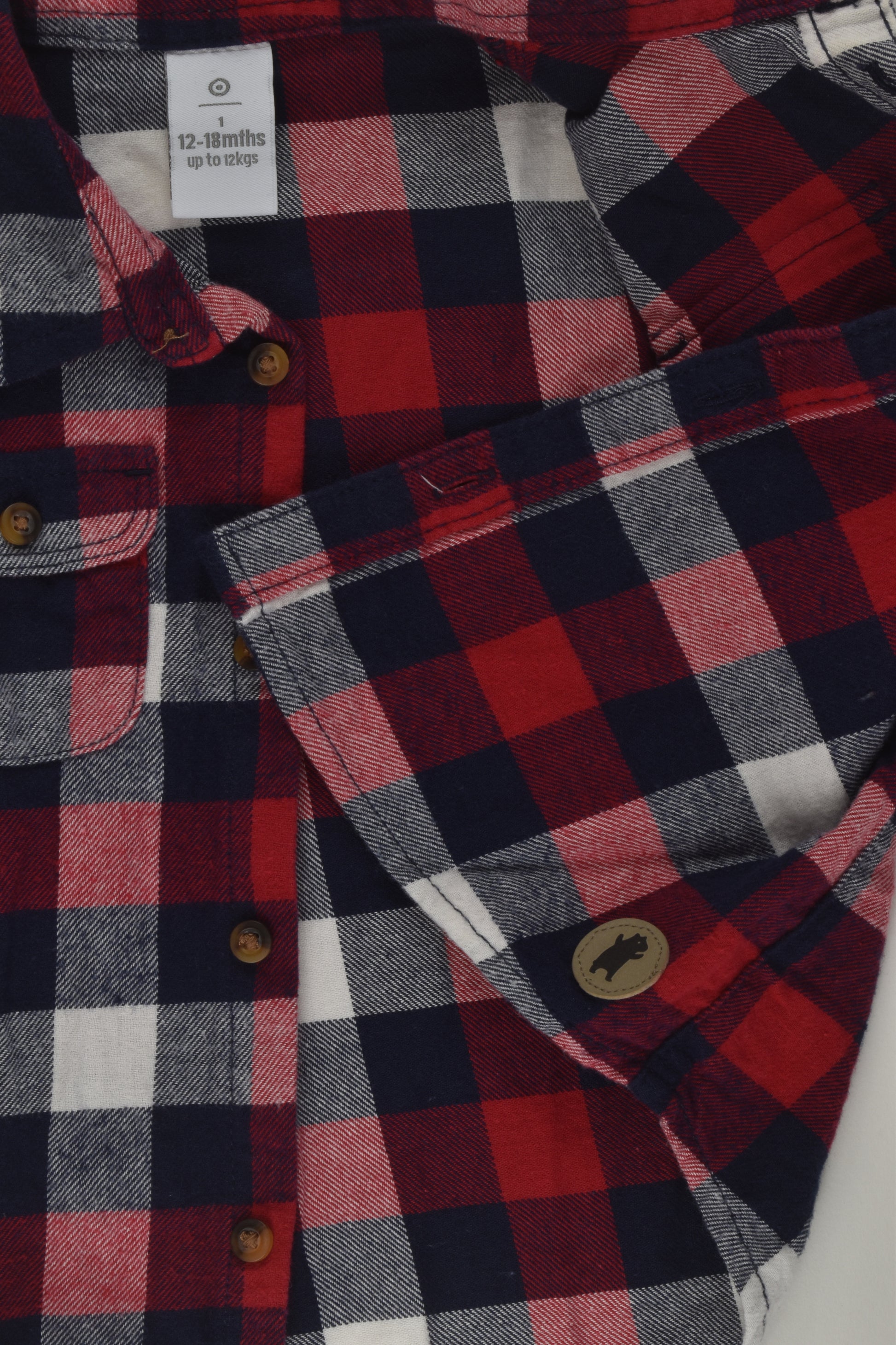 Target Size 1 Flannel Button-up Shirt