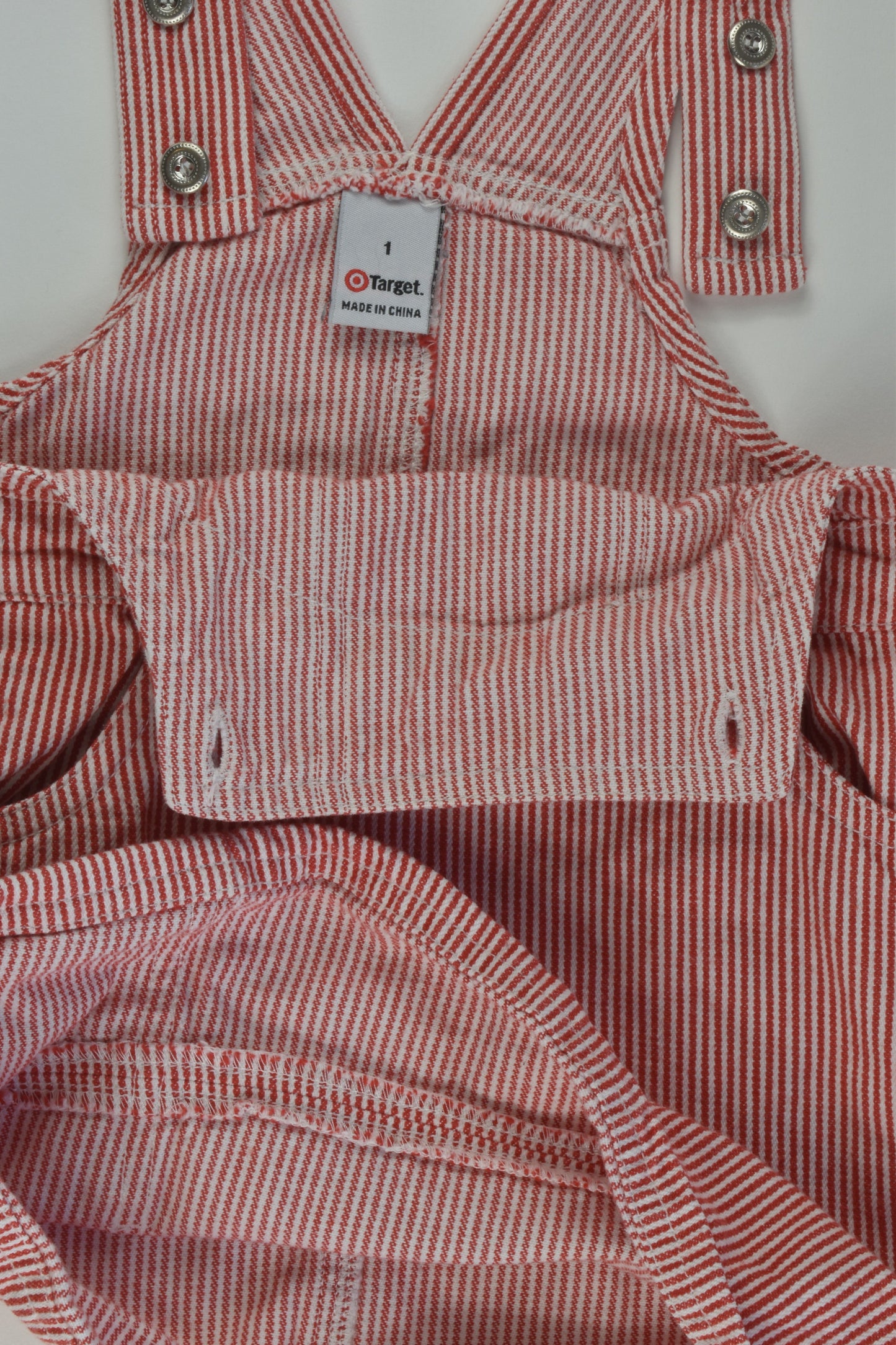 Target Size 1 Striped Pinafore Dress