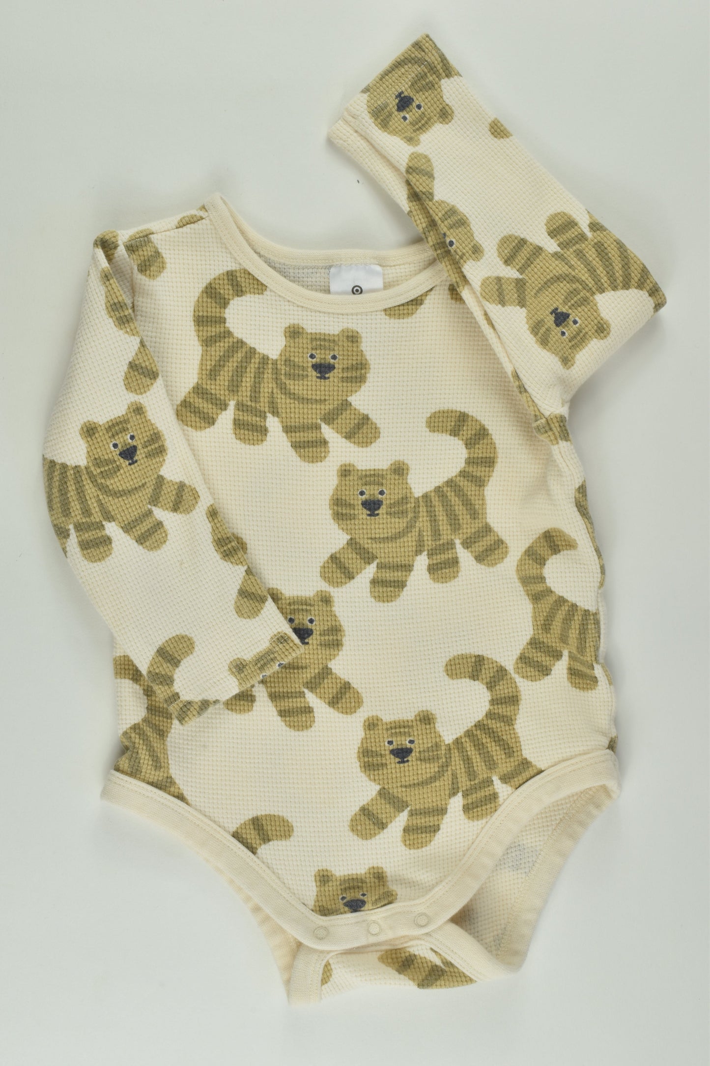 Target Size 1 Waffle Tiger Bodysuit