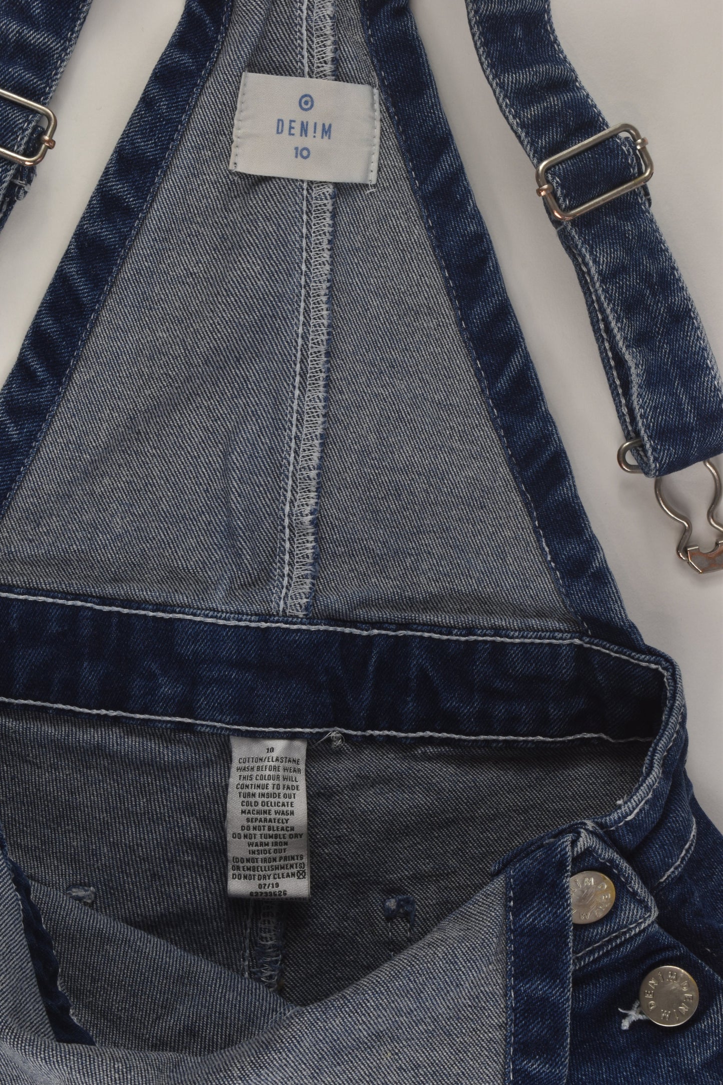 Target Size 10 Denim Short Overalls