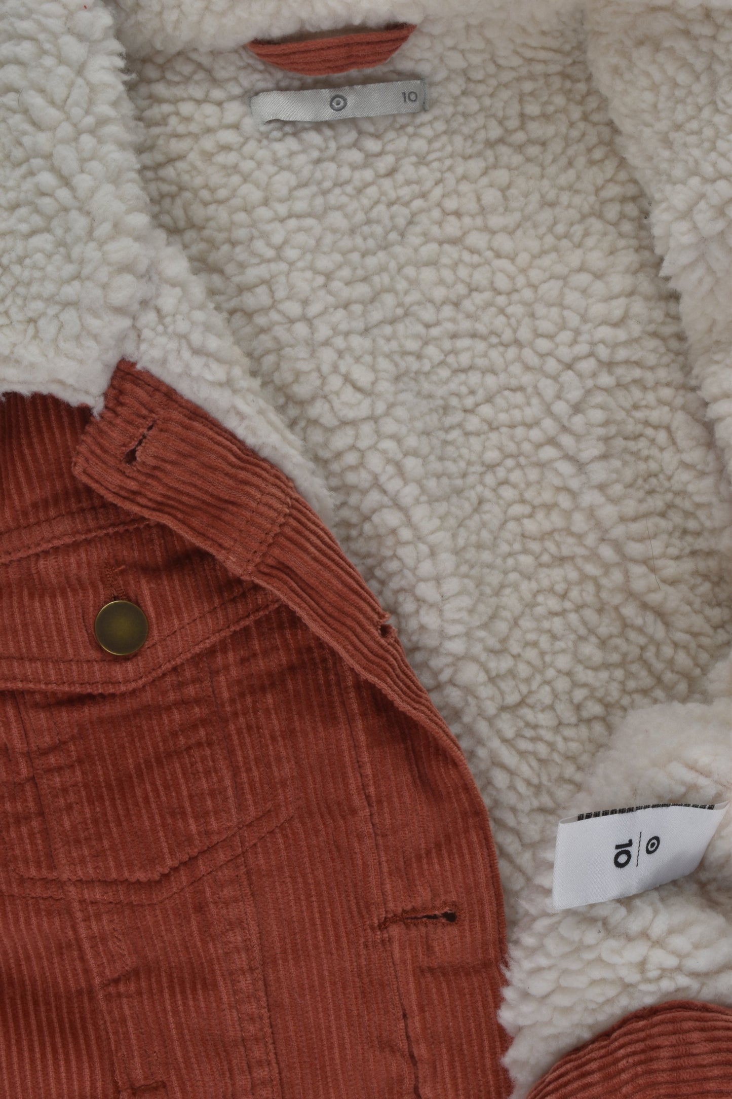 Target Size 10 Sherpa Cord Jacket