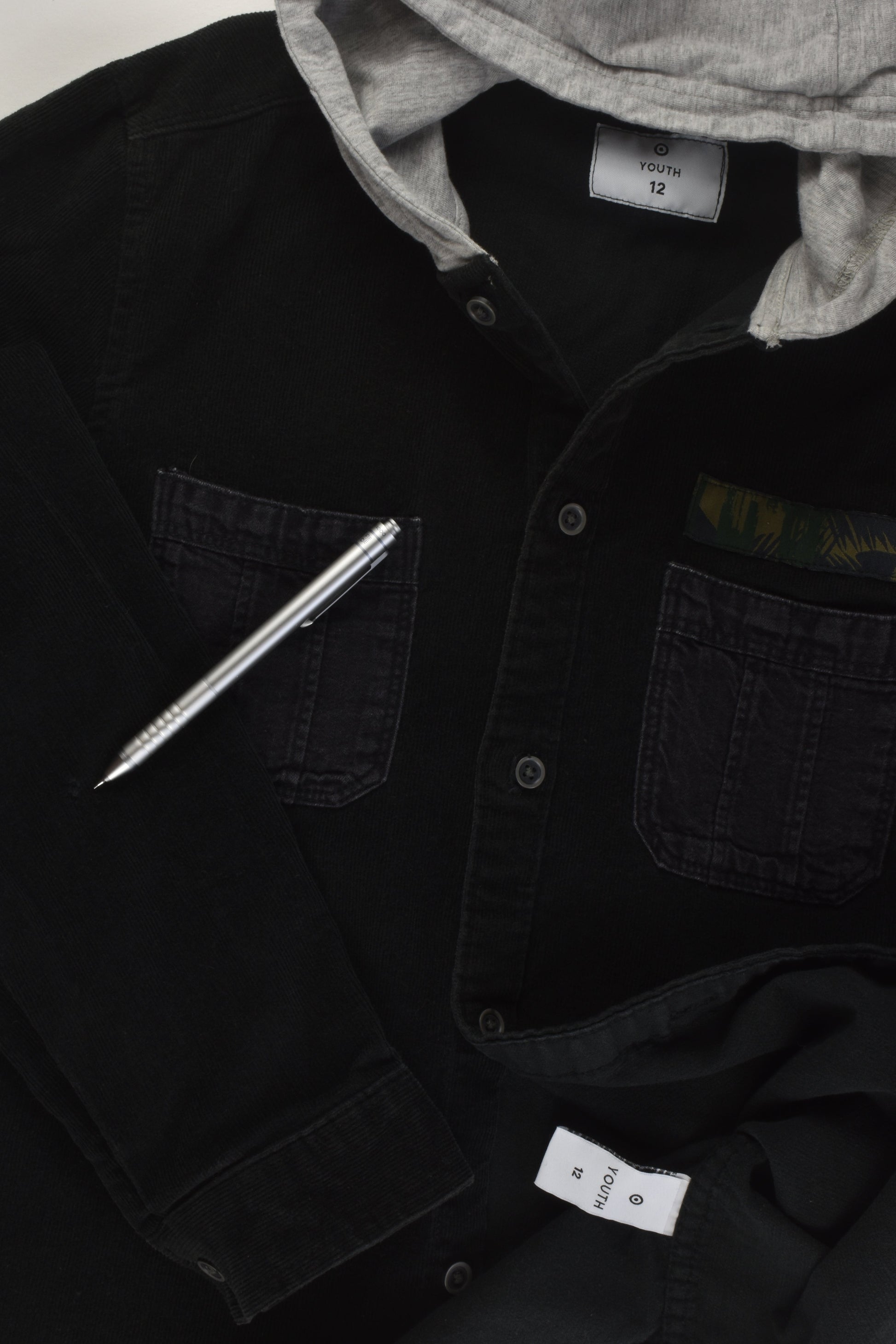 Target Size 12 Cord Shirt with Hood