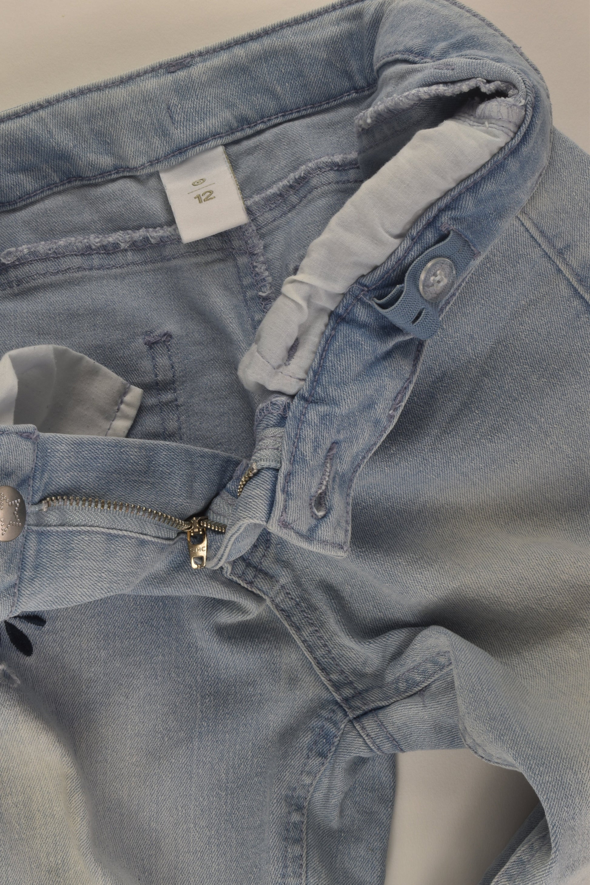 Target Size 12 Stretchy Embroidery Denim Pants