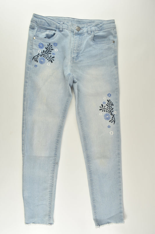 Target Size 12 Stretchy Embroidery Denim Pants