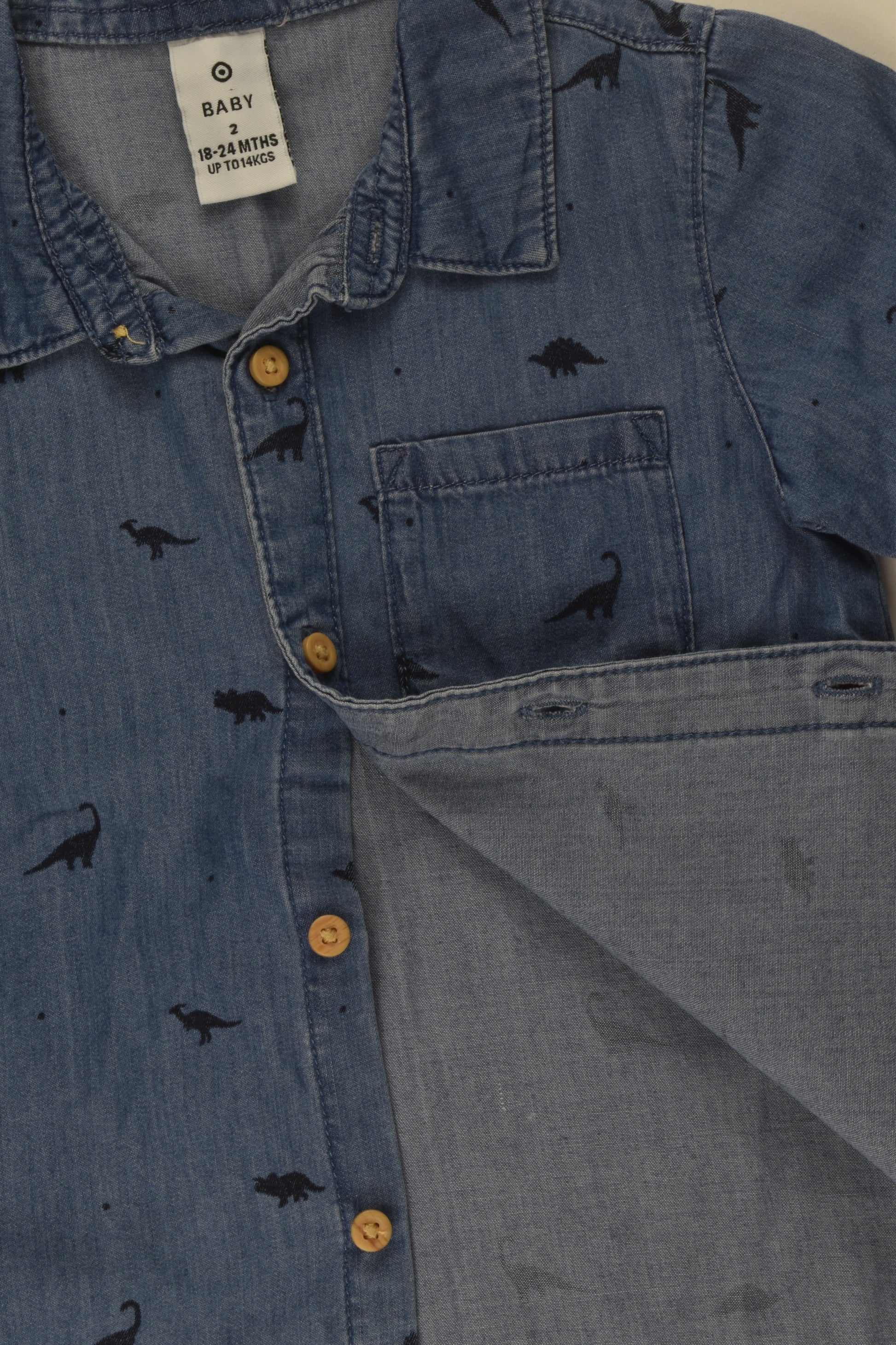 Target Size 2 Dinosaur Denim Shirt