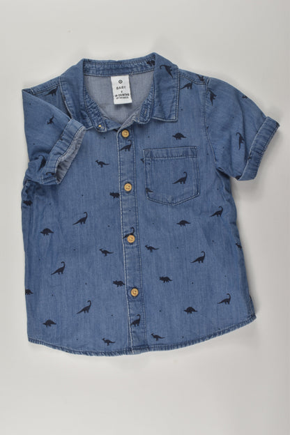 Target Size 2 Dinosaur Denim Shirt