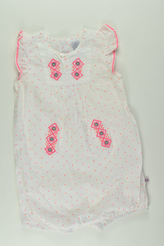 Target Size 2 Embroidery Short Romper