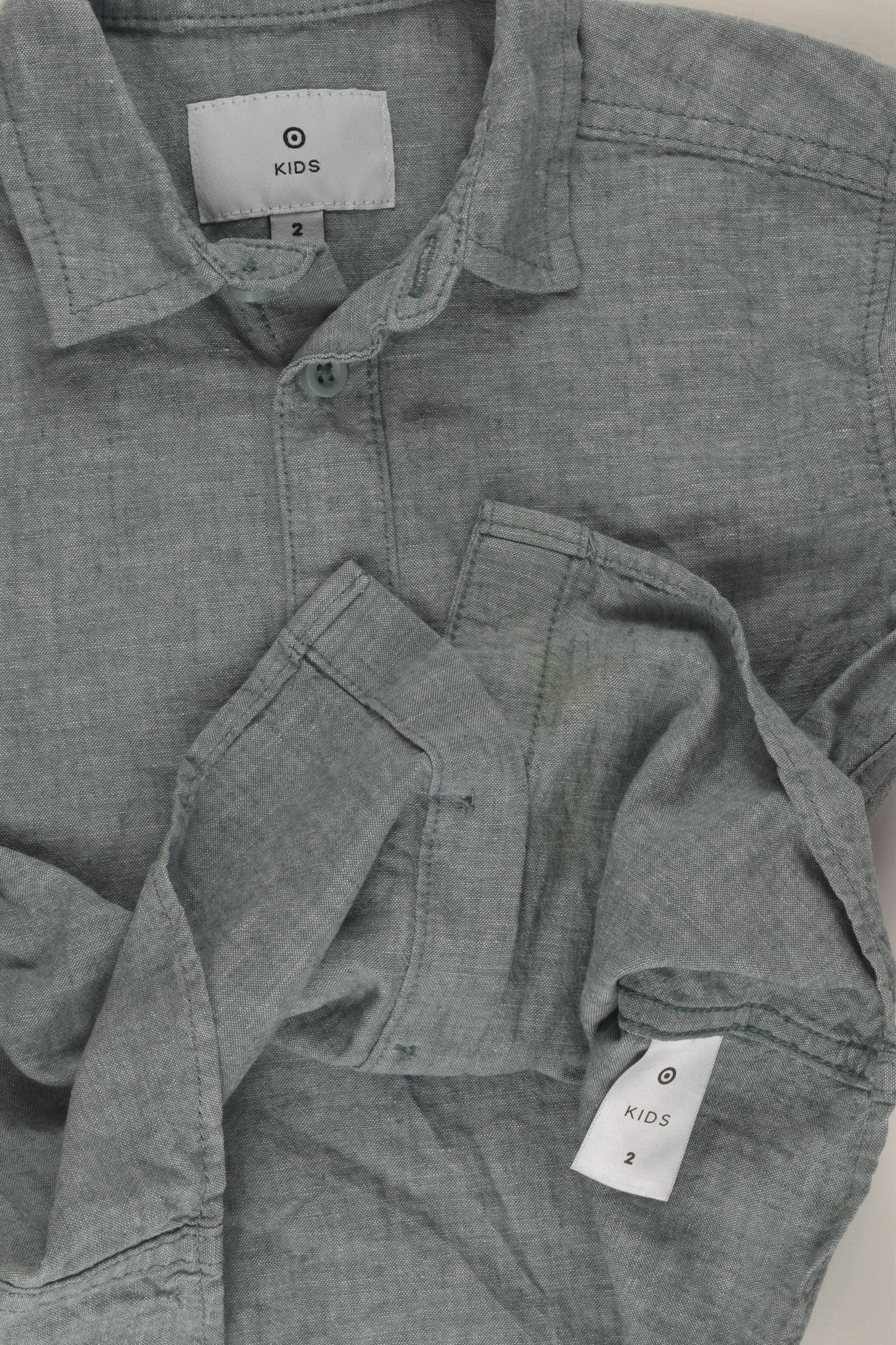 Target Size 2 Linen Blend Button-up Shirt